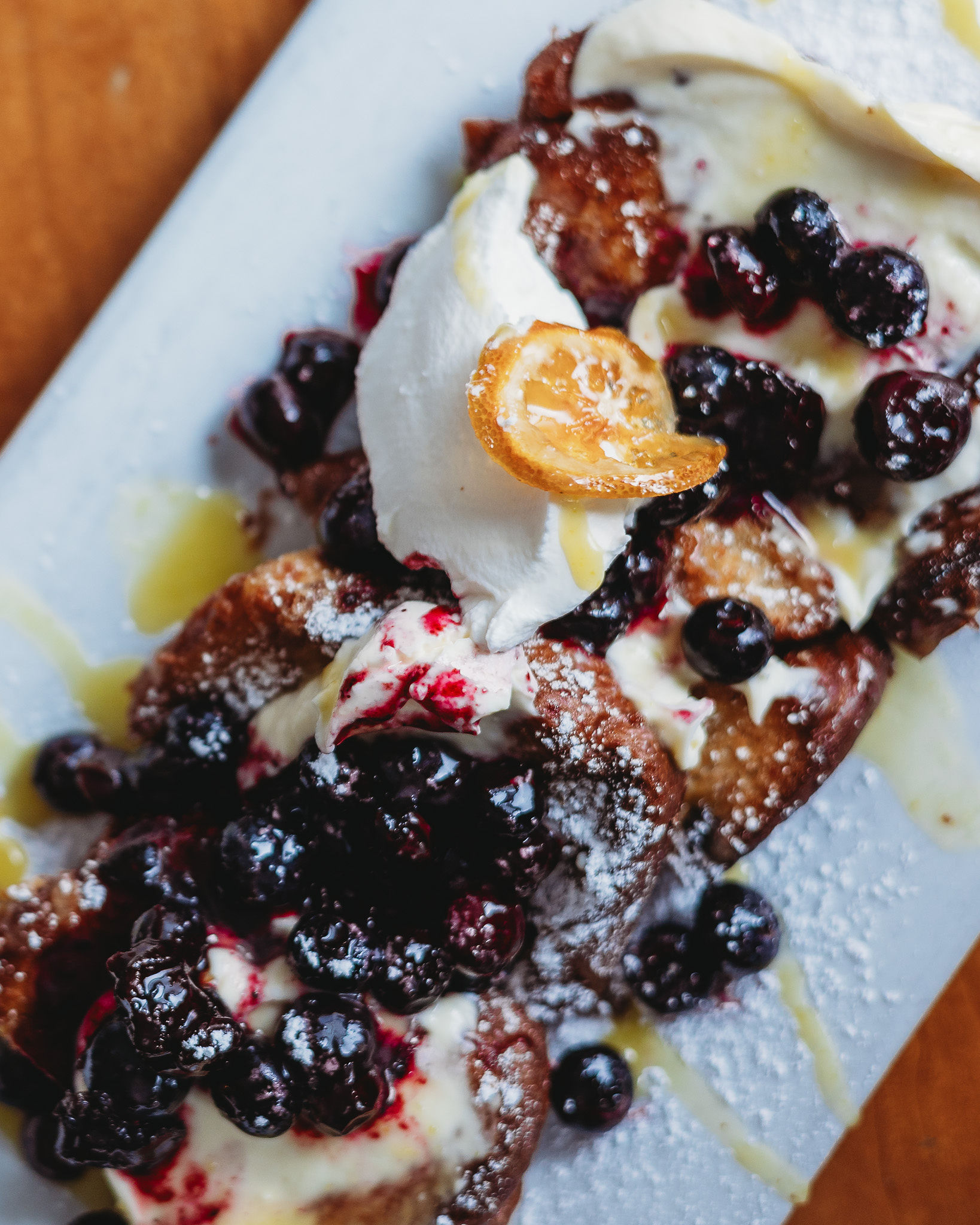 Weekend brunch plated at Little Luna in Kendall Square, Cambridge